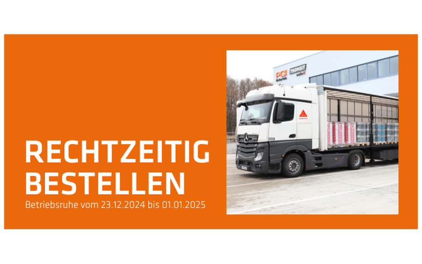 Rechtzeitig bestellen