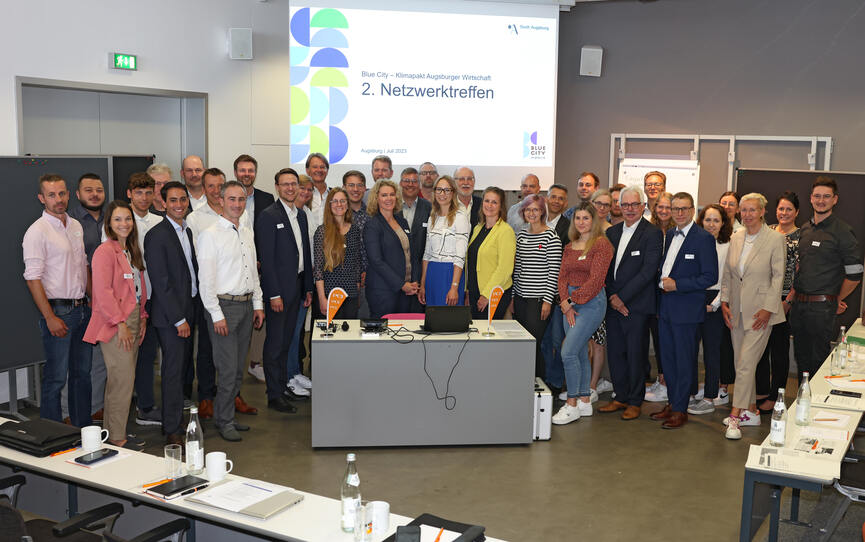 PCI Augsburg GmbH: Host of the second networking meeting "Blue City - Climate Pact of Augsburg’s Economy"