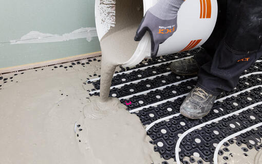 PCI system solutions for the simple energetic refurbishment of underfloor heating systems