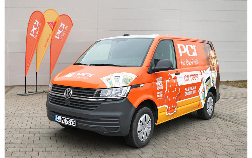 PCI on Tour mit dem Sanierbulli