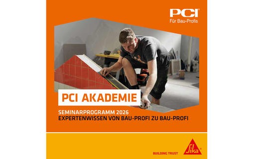 Sika präsentiert das neue Seminarprogramm 2026 der PCI Akademie mit Fokus auf Sanierung
