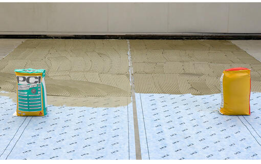 Live demonstration proves double coverage of PCI Flexmörtel Light