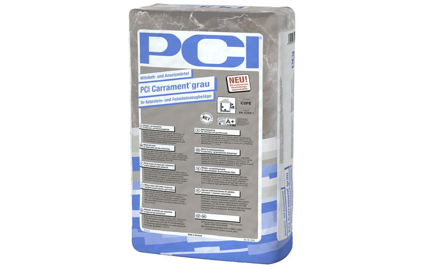 PCI Carrament® grey – now even more convenient application and greater time savings