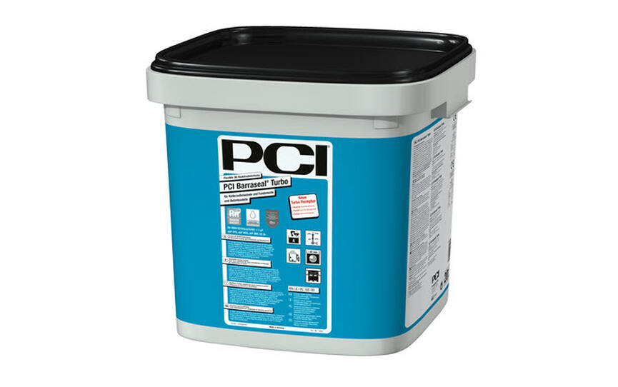 PCI Barraseal® Turbo with an improved formulation: the full alternative to bitumen waterproofing