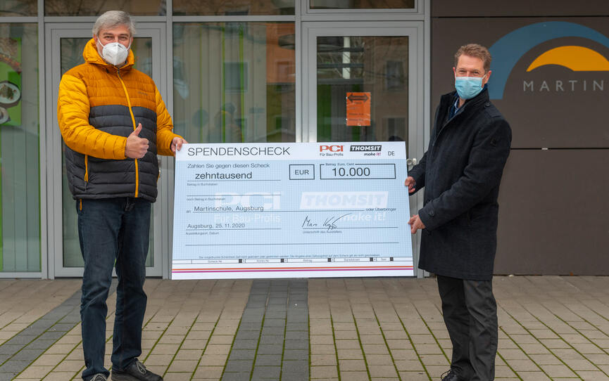 PCI donates 30,000 euros to local aid / educational institutions