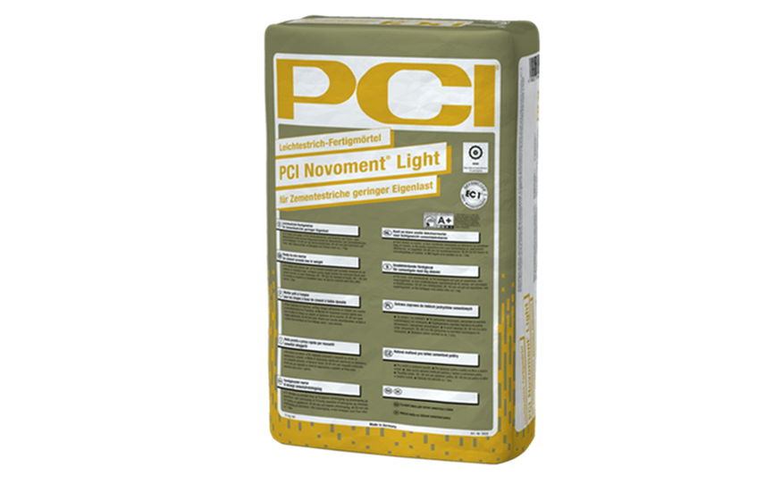 PCI Novoment Light: lightweight ready-mixed screed mortar with a new dimension
