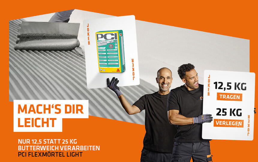 PCI Flexmörtel Light - Mach´s dir leicht