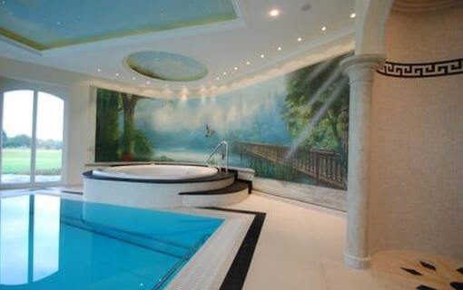 Masterful tiling enhances private spa