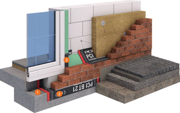 System Bauwerksabdichtung zweischaliges Mauerwerk